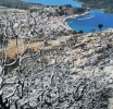 Απογοητεύει η εικόνα με τα αποκαΐδια από την κορυφή του Αμαδαρού στη Βόνιτσα